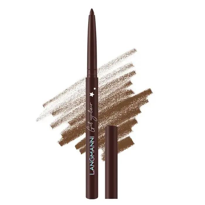 Crayon Eyeliner Gel à Application Facile Ultra-Lisse Imperméable Longue Tenue pour la Ligne des Yeux et des Cils