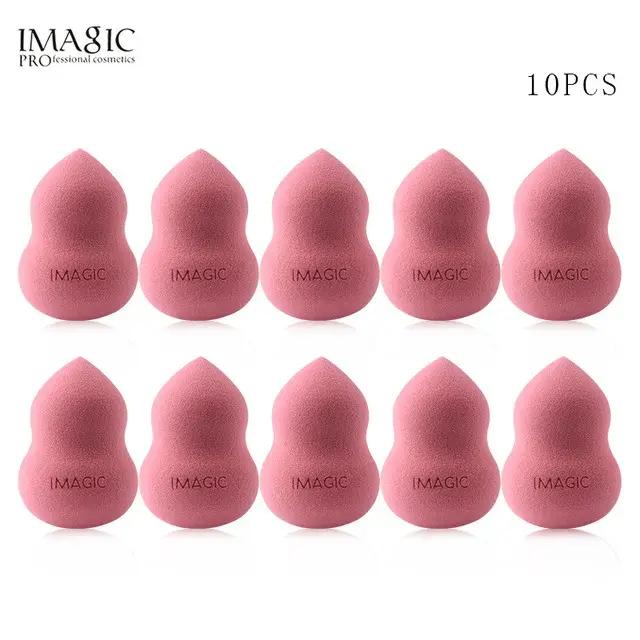 IMAGIC 10 pièces éponge de maquillage bouffée humide et sèche