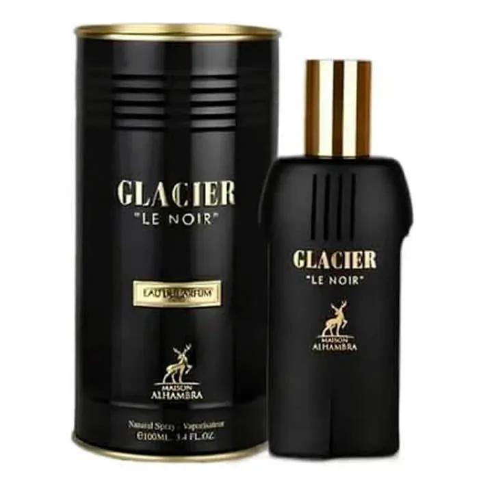 Parfum masculin Glacier Le Noir Maison Alhambra notes de menthe glacée et citron pour homme audacieux occassions spéciales