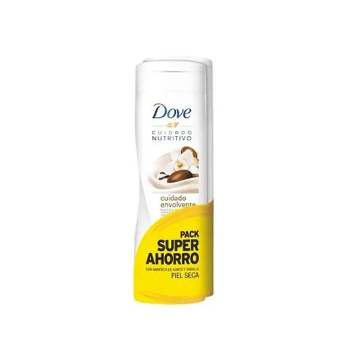 Dove Essential Milk Body Nutrition Vanilla Dry Skin 2x400ml
