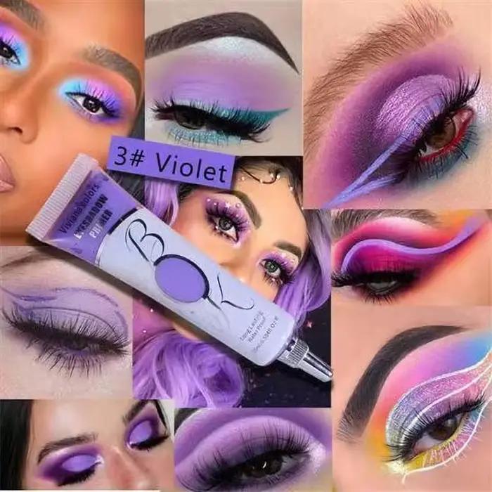 Base de fard à barrage liquide imperméable, apprêt de fard à barrage, pli de coupe, correcteur de maquillage pour les yeux, cosmétique, 5 couleurs, 256