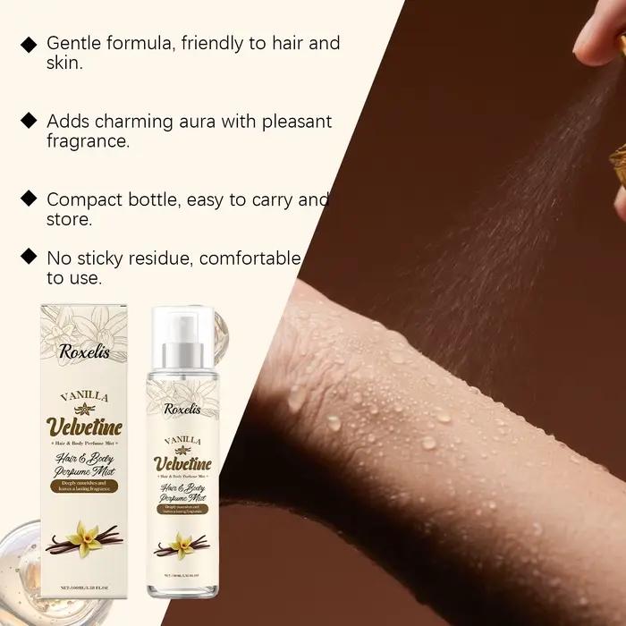 Roxelis 100ml Brume Corporelle Parfumée Vanille Velours