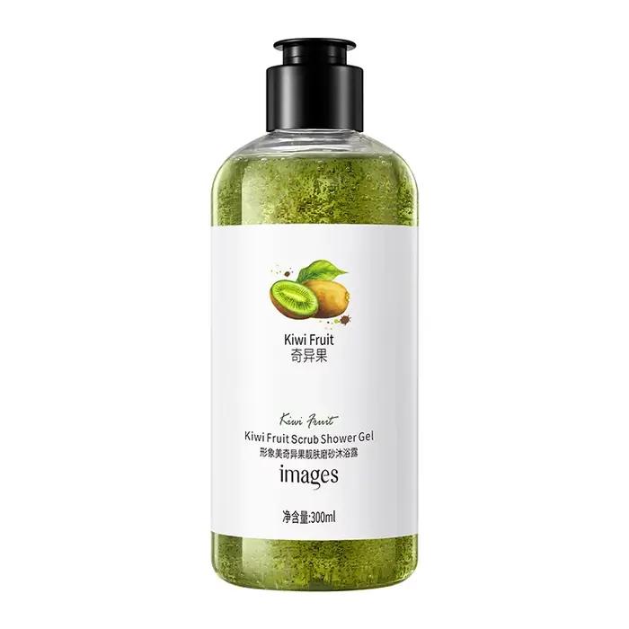 Gel douche exfoliant au citron 300 ml, sans alcool, non gras, sans formaldéhyde, riche en acide citr