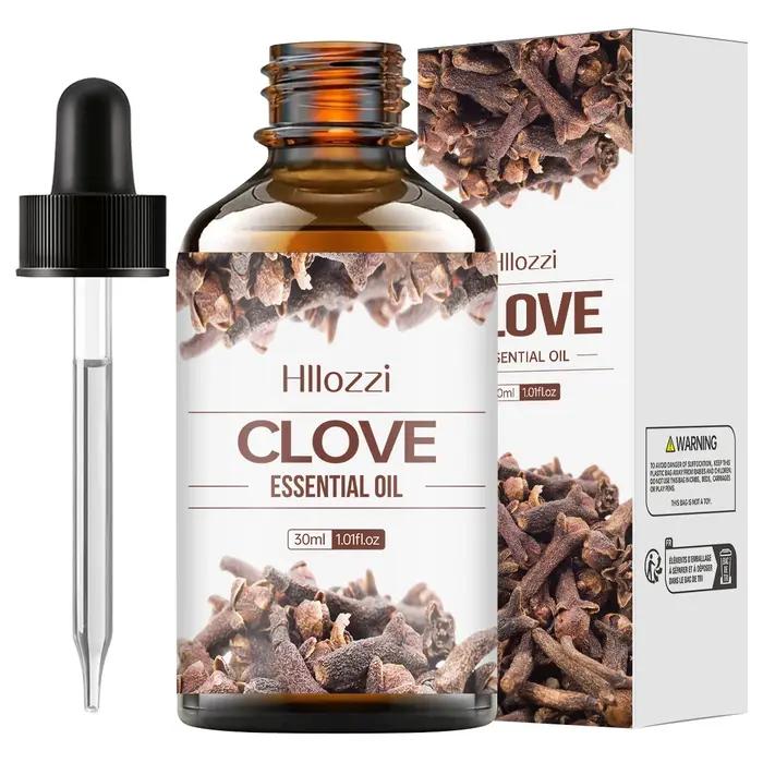 L'huile essentielle de clou de girofle a un arôme pongent et attrayant. Il peut réapprovisionner l'humidité et convient aux soins de la peau et à l'aromathérapie