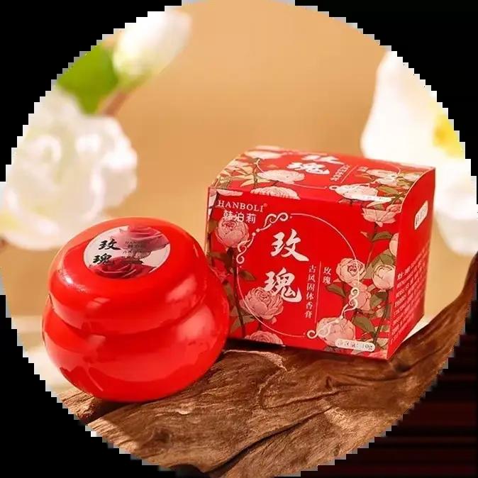 Femme gardénia solide parfum Portable solide baume frais élégant longue durée parfums crème corps ar