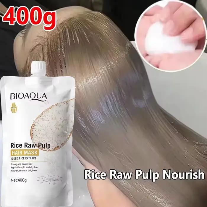 Masque capillaire à la kératine magique, 10/30/50/100/400g, 5 secondes, réparation des cheveux crépus endommagés, doux, lisse et brillant, riz hydratant, soins capillaires