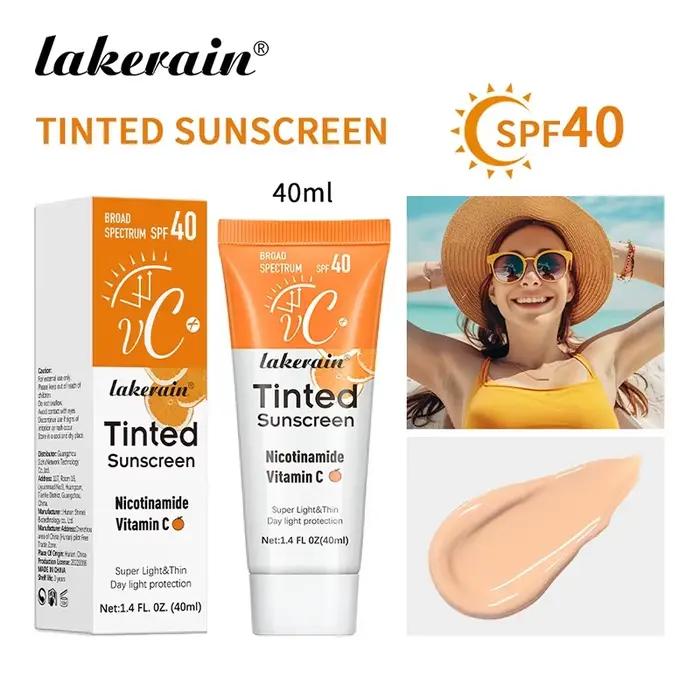 Éventuelles F40-Crème Solaire Teintée à la Nicotinamide et à la Vitamine C