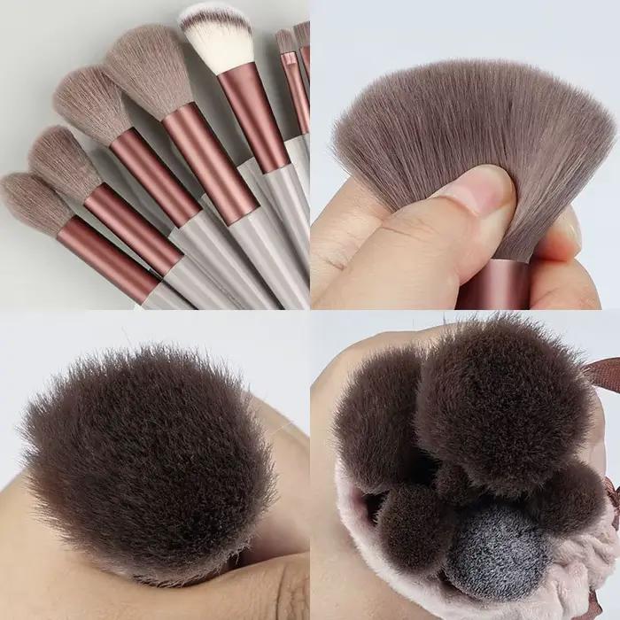 Ensemble de pinceaux de maquillage, 13 pièces, doux et moelleux, ombre à paupières, surligneur, corr
