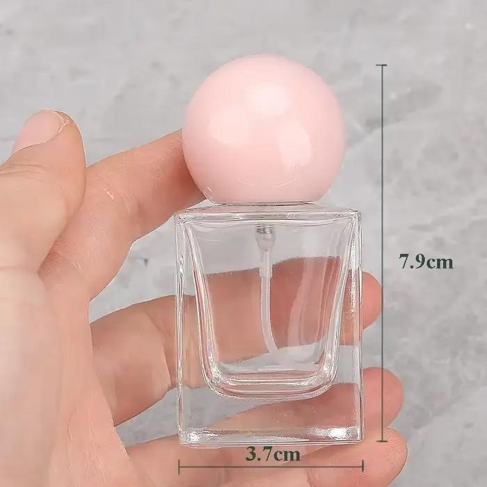 Flcopropriété pulvérisateur de parfum portable avec couvercle rond, d'extraction de voyage, liquide de parfum, verre, quotidien, cosmétique, africain, HI, 30ml, 1 pièce