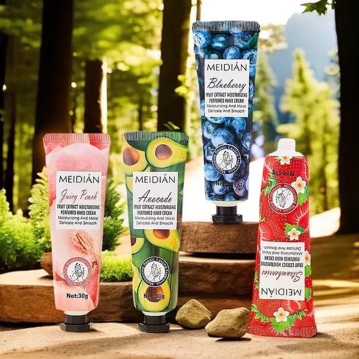 Crème pour les mains parfumée aux fruits cinq types de fragrance hydratante et durable pour femmes et hommes soins des mains occasions spéciales