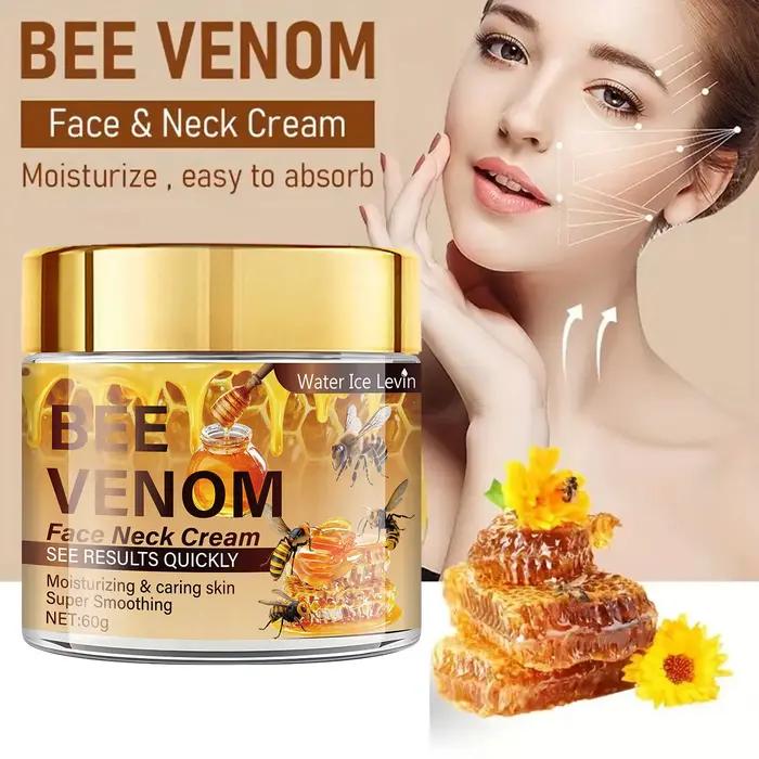 La crème raffermissante pour le visage au venin d'abeille contient une vitamine E