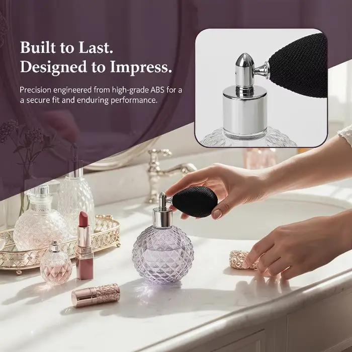 Flacon de parfum vintage rechargeable en verre
