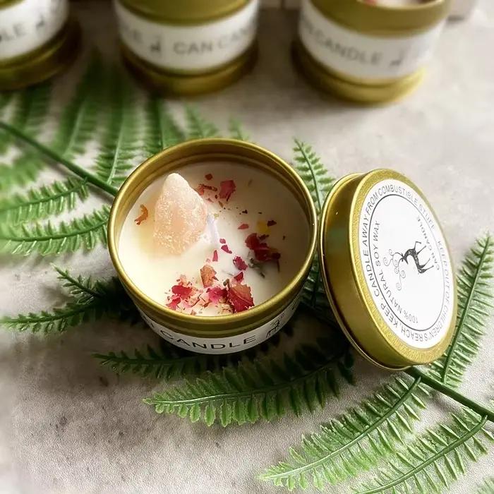 Bougie parfumée en pierre de cristal