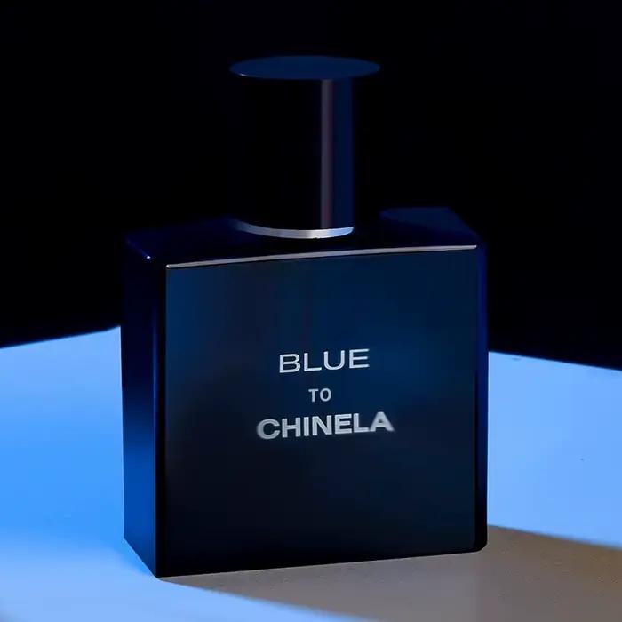 Parfum Phéromone Longue Durée Boisé Frais pour Homme, Cologne Bleue 50ml pour Étudiants, Le Choix du