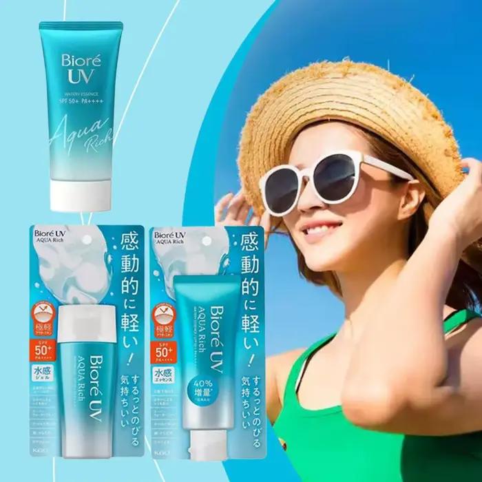 Japon Biore SPF50 + crème solaire coréen visage corps imperméable Anti UV hydratant