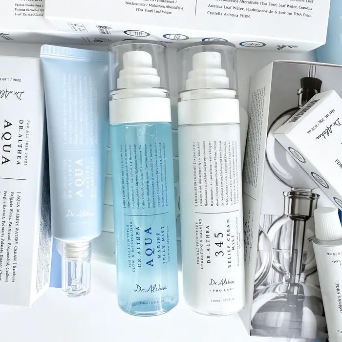 Dr.Althea 345 Crème Hydratante en Spray Aqua Marine Jelly Mist Crème Aquatique Marine 50ml Marques de Soins de la Peau Approuvées par les Célébrités Coréennes