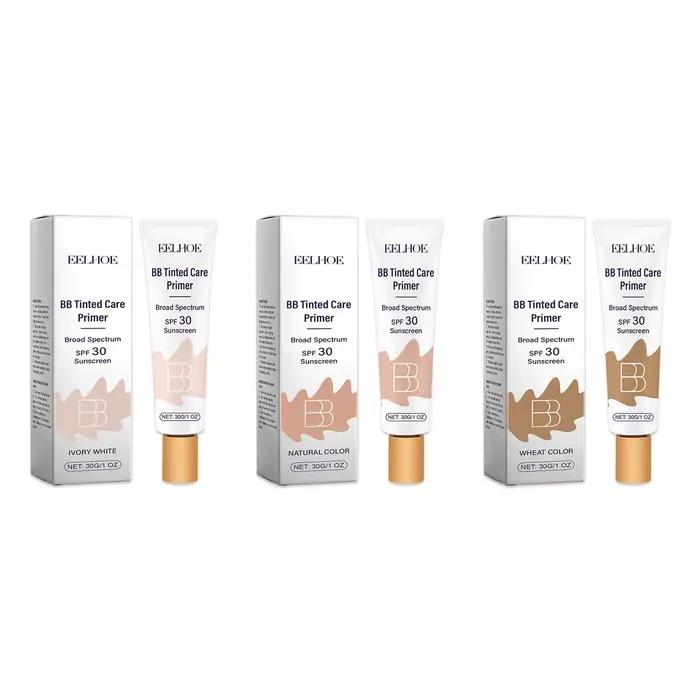 BB crème teintée avec SPF 30 couverture complète Pores invisibles acné éclaircissant Niacinamide maquillage nu fond de teint pour le visage imperméable