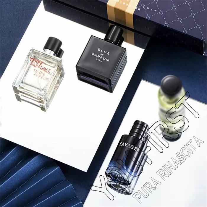 Marque de luxe Parfum hommes Cologne 100ml Parfums Homme coffret cadeau 4 pièces ensemble