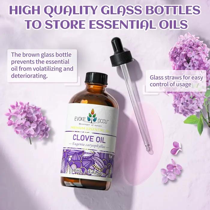 EVOKE OCCU huile essentielle de clou de girofle 118ML soins dentaires aromathérapie nettoyage Spray camomille gingembre mandarine Vetiver thym offre spéciale