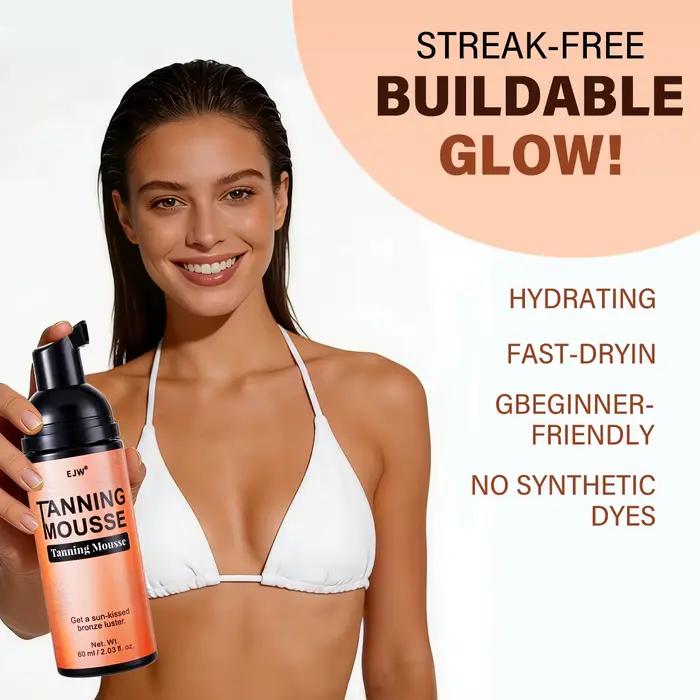 Mousse bronzante - Hydrate et illumine uniformément et efficacement