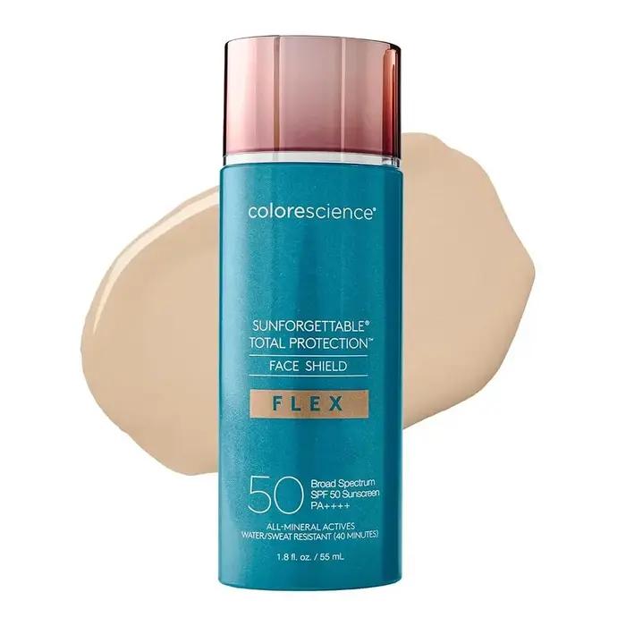 Fond de teint Colorescience Sunforgettable Total Protection avec SPF - Hydratant teinté naturel pour tous types de peau
