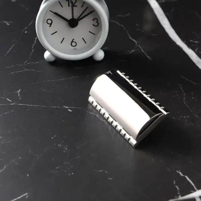 Tête de rasoir Yaqi Thalia 316 en acier inoxydable poli, rasoir de sécurité, objets de collection, c