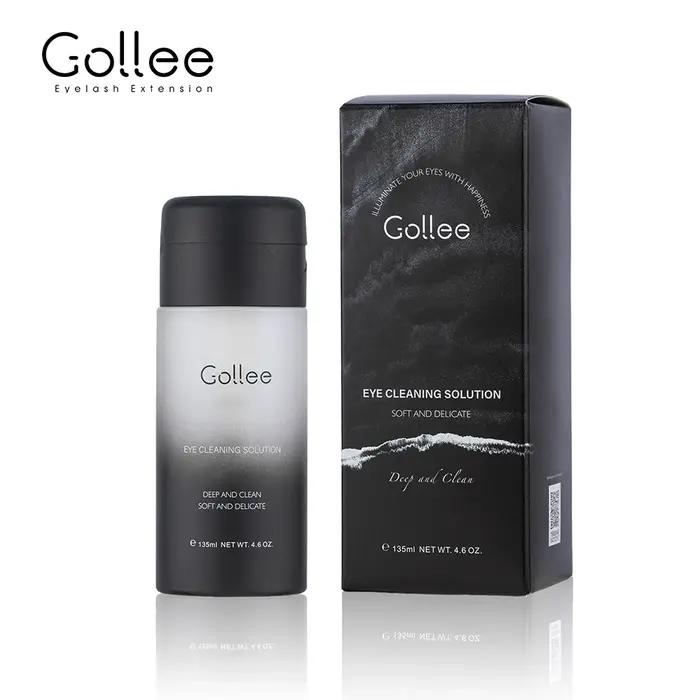 Gollee 135ml Eau Nettoyante Douce pour Cils et Peau des Yeux Avant et Après Greffe