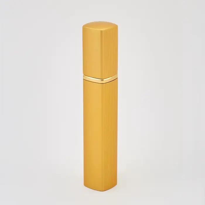 Bouteille de parfum 12ml, Tube carré en aluminium, distributeur de parfum, vaporisateur Ultra-fin, c
