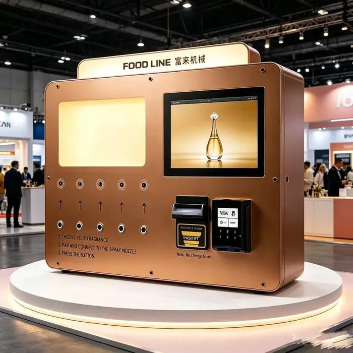 Distributeur automatique de parfum pour centres commerciaux, distributeur automatique de parfum en s