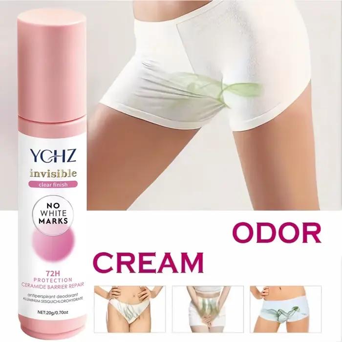 Déodorant roll-on pour le corps pour femmes, parfum pamplemousse frais et doux, formule hypoallergénique sans aluminium, contient de l'huile de noix de coco, nettoyage en profondeur, désodorisation 72