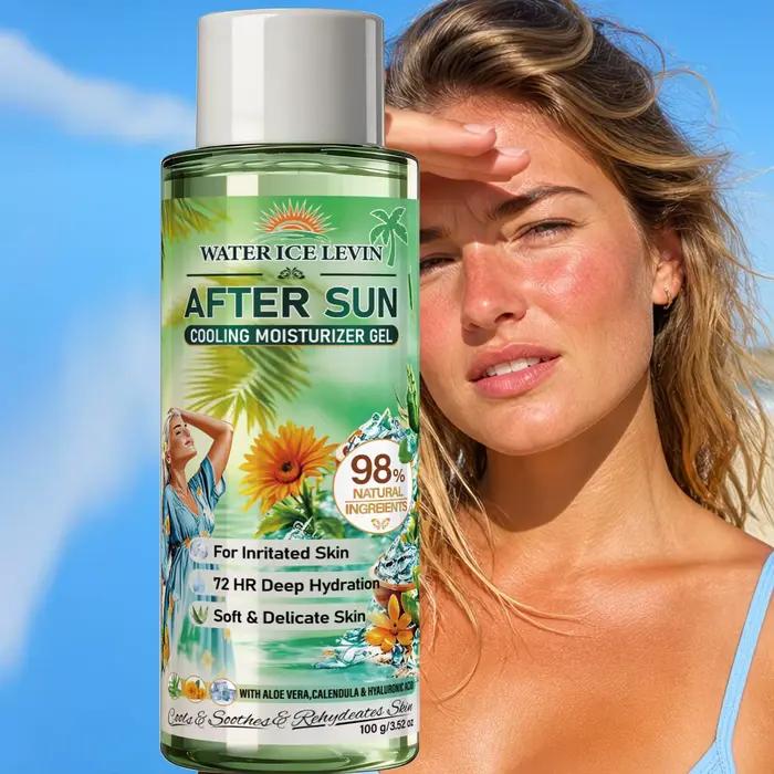 Gel hydratant rafraîchissant après-exposition solaire, hydratation profonde, apaise les peaux sensibles et irritées, gel pour la peau à l'aloe vera 100g
