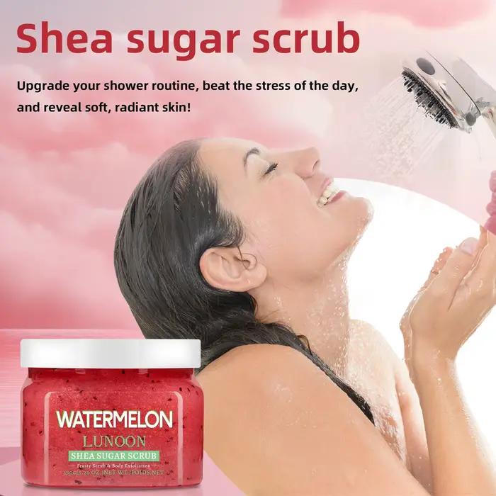 Gommage au sucre de karité et pastèque naturel 150g - Exfoliant pour le corps