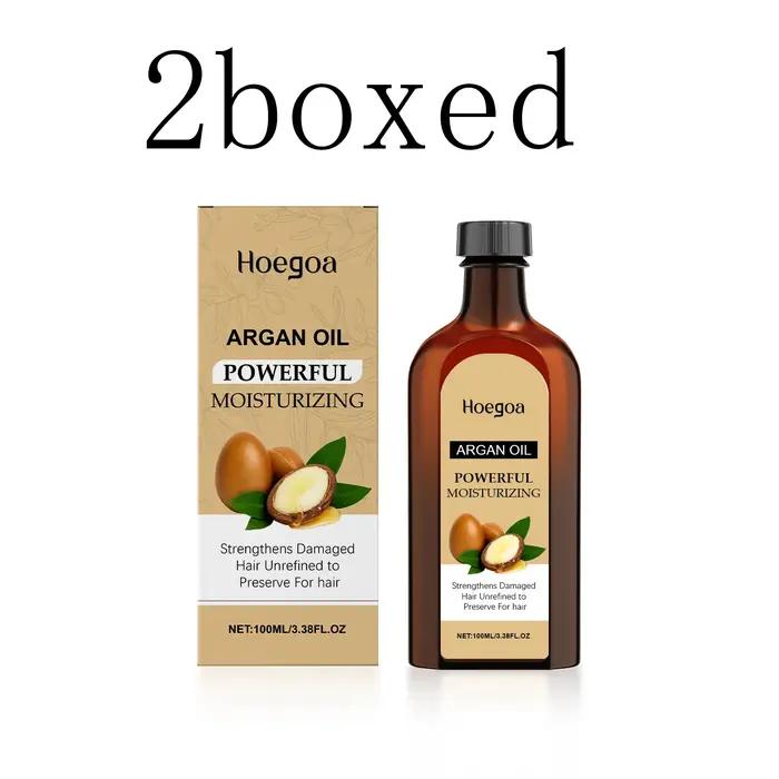 Huile de soin capillaire à l'argan marocain pour cheveux secs et endommagés