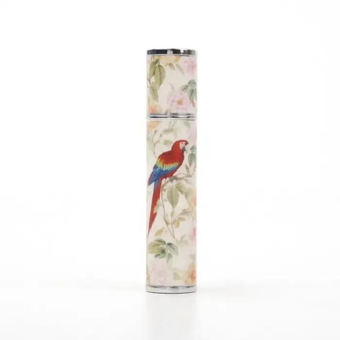 Flacon de parfum vintage floral en cuir 10 ml