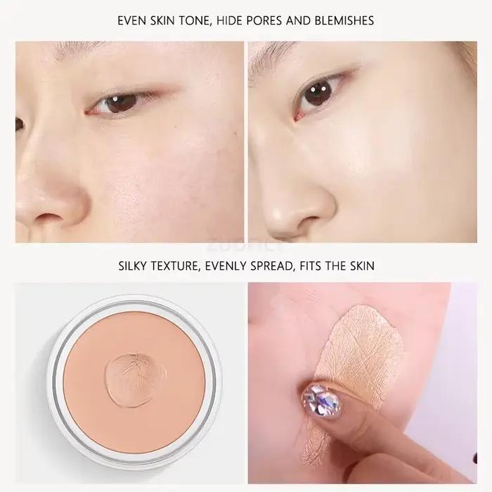 Crème de fond de teint longue durée imperméable, xion abaissé en profondeur, cernes, couverture des marques d'acné, hydratant, maquillage pour le visage, cosmétique, correcteur