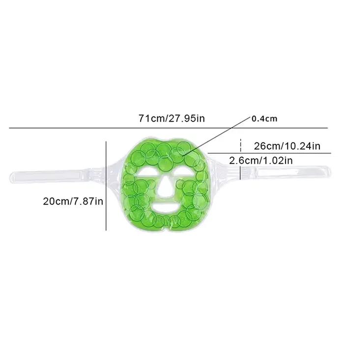 Masque Facial en Gel Froid ZOHMYIY Combinaison PVC Gel Pour Soulagement de la Peau Occasions Spéciales
