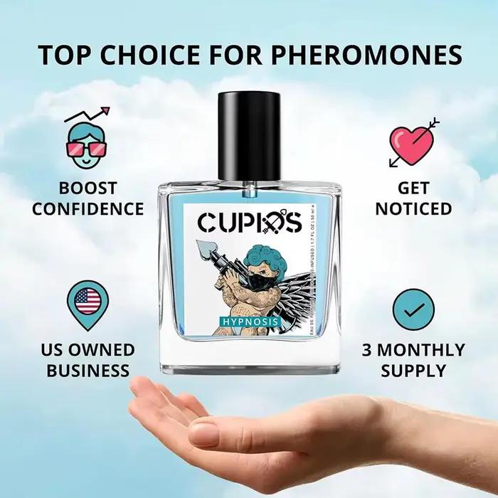 Nouveau Cupides hypnose phéromone parfum bleu océan hommes charme Cologne Boost confiance Sexy rencontres attire les femmes Couple corps Spray