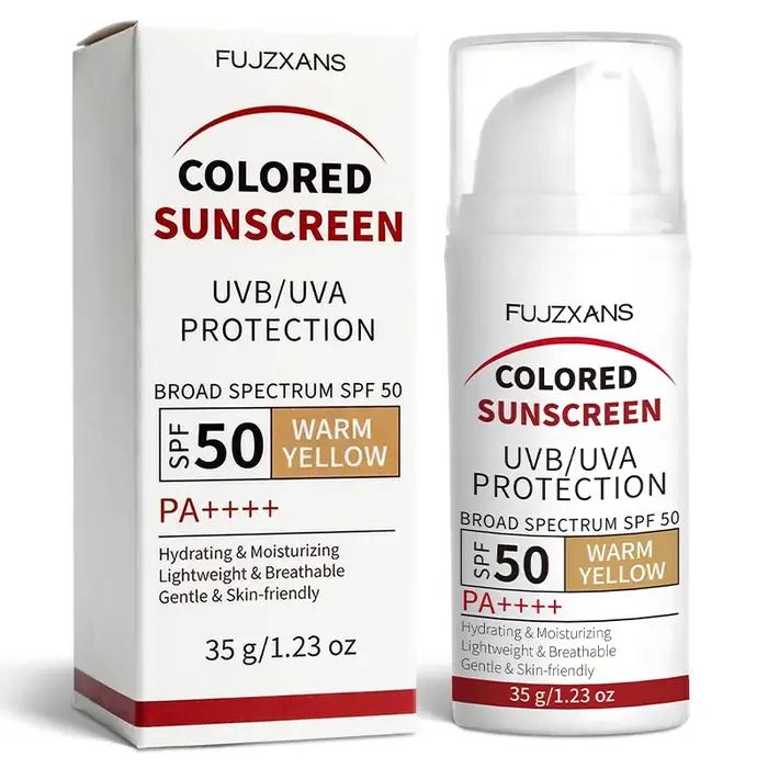 Crème solaire teintée - Effet peau de verre instantané