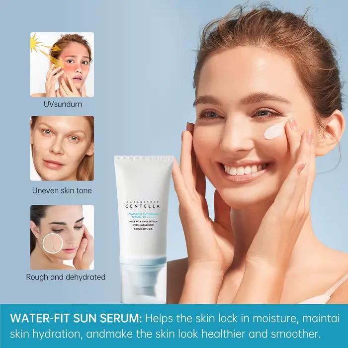 2/1 pièces SPF50 + crème solaire Centella forte Protection UV