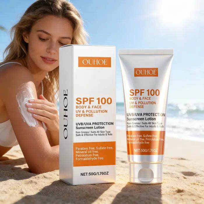 Crème solaire pour le visage et le corps
