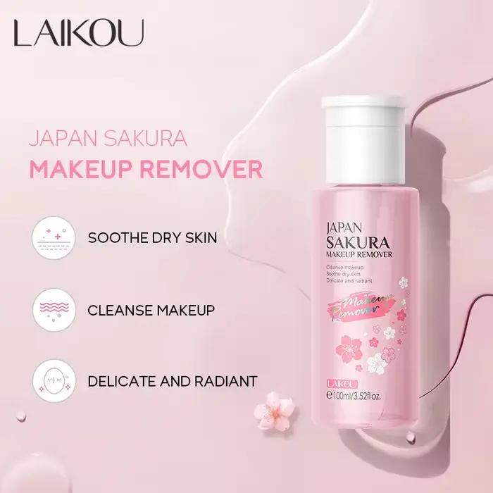 LAIKOU Liquide Nettoyant Démaquillant Portable pour Cils