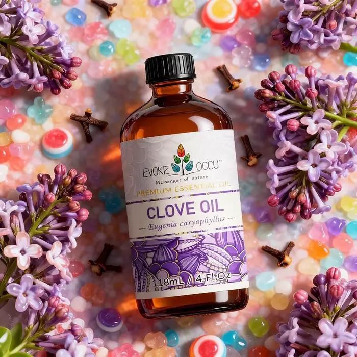 EVOKE OCCU huile essentielle de clou de girofle 118ML soins dentaires aromathérapie nettoyage Spray camomille gingembre mandarine Vetiver thym offre spéciale