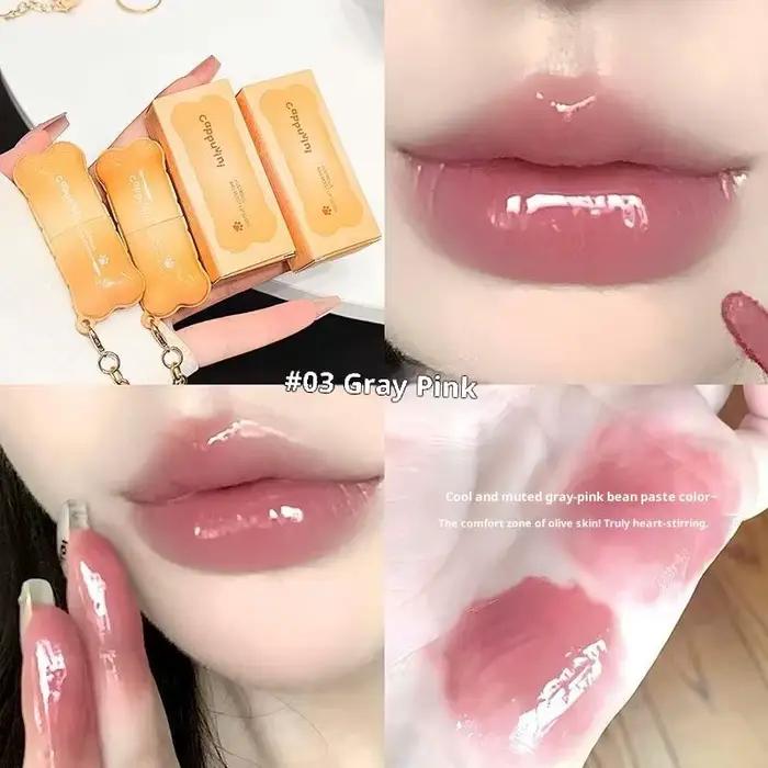Cappuvini Cosmétiques pour les lèvres – Gloss hydratant effet miroir longue tenue