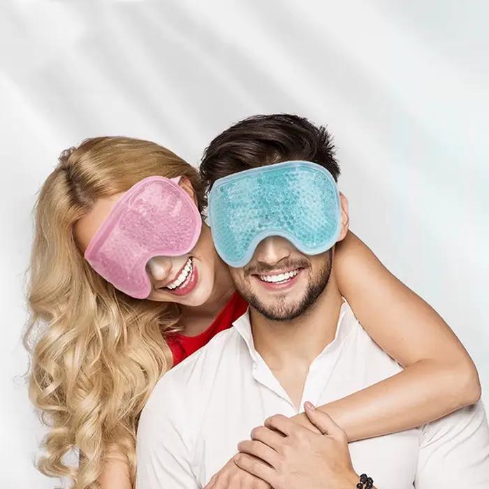 Masques faciaux froids pour les yeux, compresse chaude et froide pour les cernes, poches rafraîchissantes, pour femmes et hommes, outils de soins de la peau