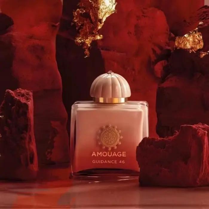 AMOUAGE Guidance 46 100ml Extrait de Parfum Floral Boisé Rose Encens Vanille Ambre Parfum Unisexe de Luxe Longue Durée