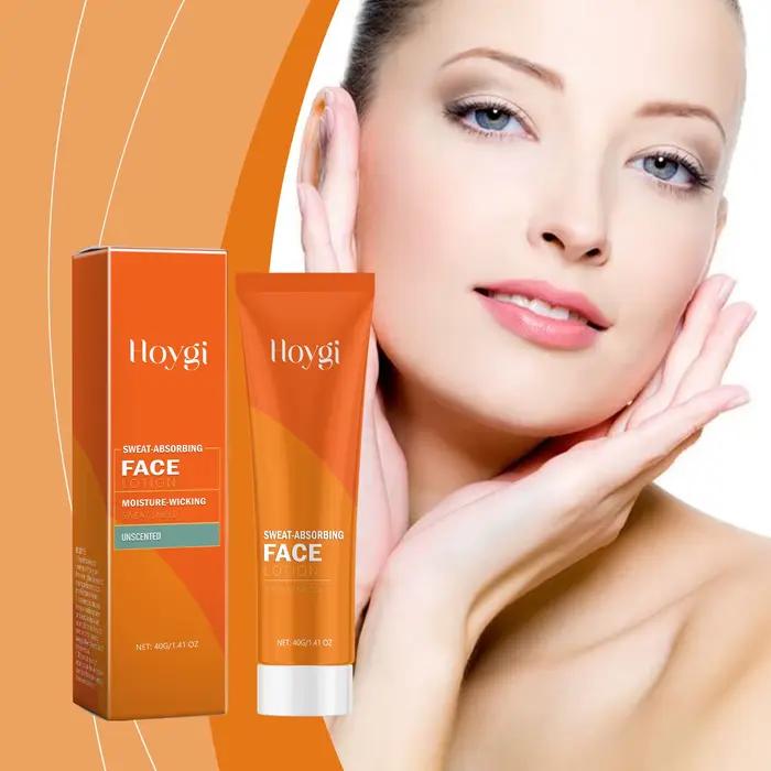 Crème hydratante pour le visage, absorbant la sueur, gratitude pour le contrôle de l'huile, améliore la rugosité, réétiquette durable, prévient les Evergging, pores