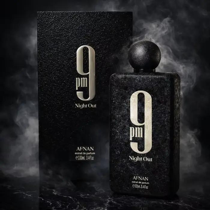 Parfum AFNAN 9PM 100ml Eau de Parfum Longue Durée Fruité Boisé Sucré Frais Masculin Lisse Riche Attr
