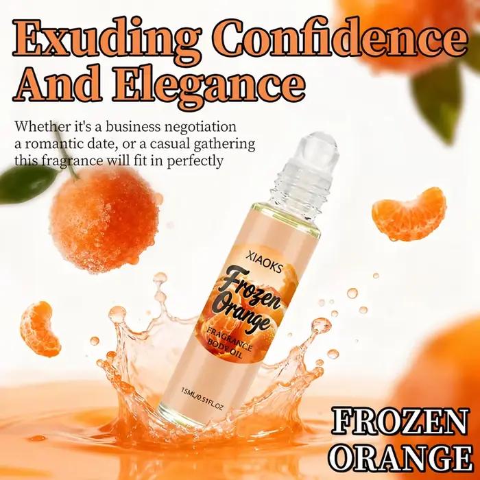 Parfum roll-on pour femme à l'odeur d'orange, parfum élégant aux notes d'agrumes, léger et naturel, unique et rafraîchissant, augmente la probabilité d'attirer l'attention du sexe opposé. Ingrédients