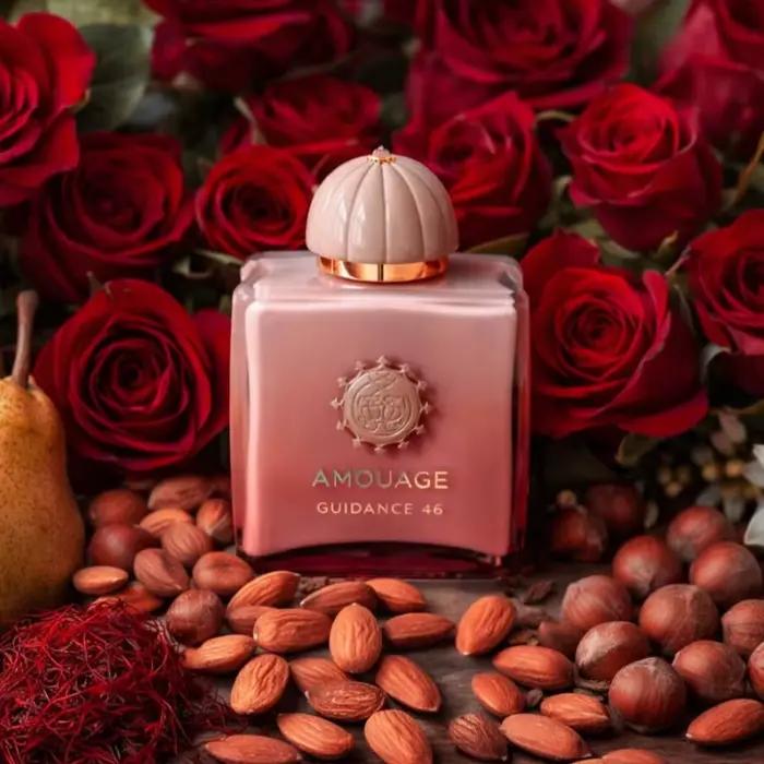 AMOUAGE Guidance 46 100ml Extrait de Parfum Floral Boisé Rose Encens Vanille Ambre Parfum Unisexe de Luxe Longue Durée
