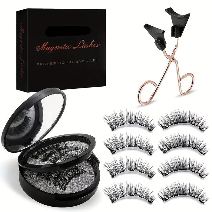 8 pièces Kit de cils magnétiques faux